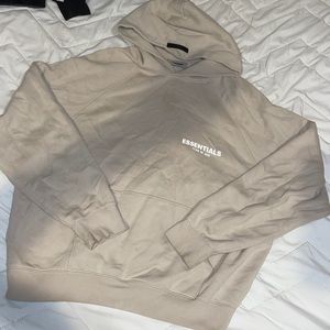 Fear of god Essentials hoodie oatmeal